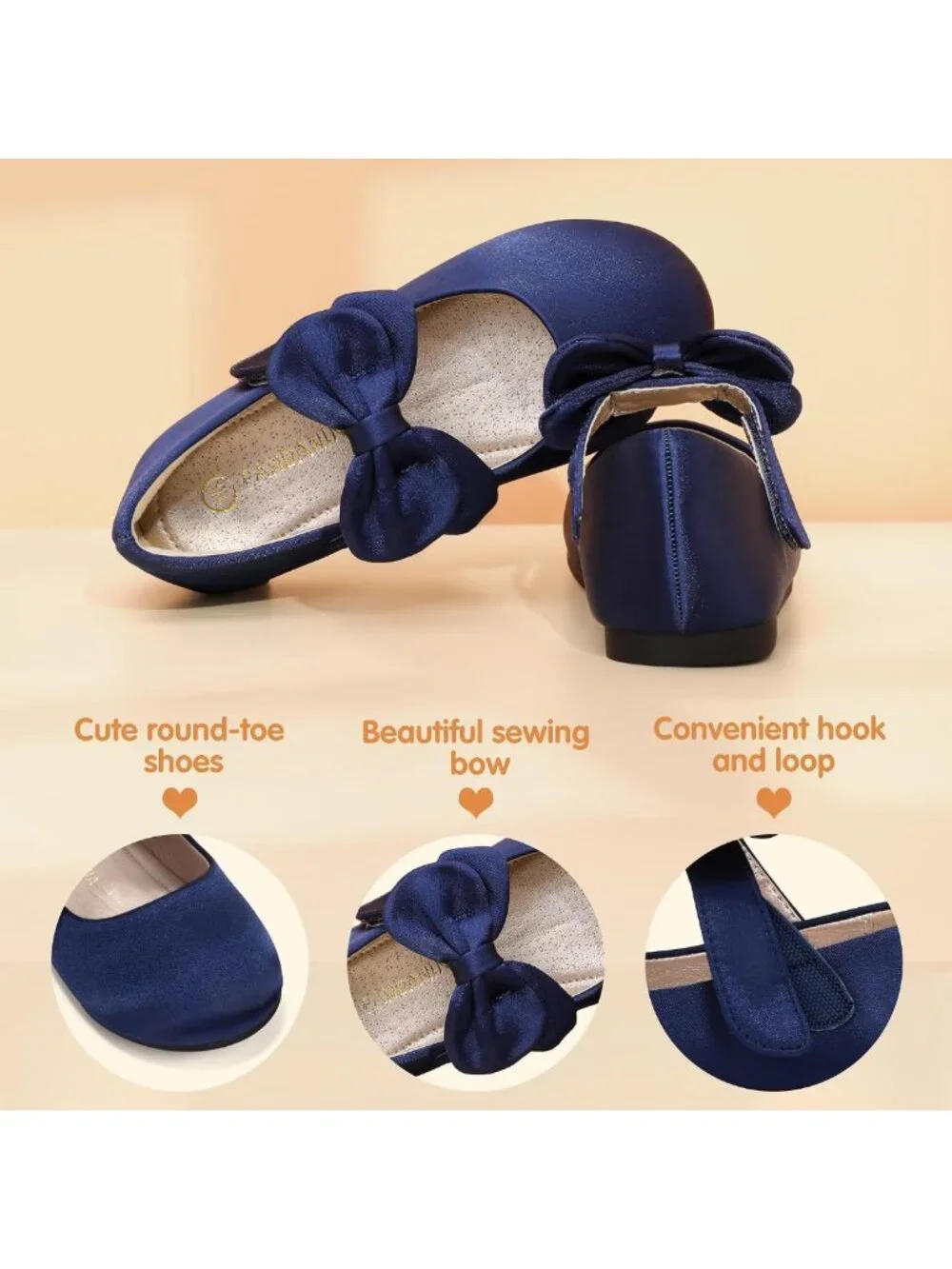 Adorable Toddler Dress Shoes for Girls - Floral Ballet Flats, Perfect for